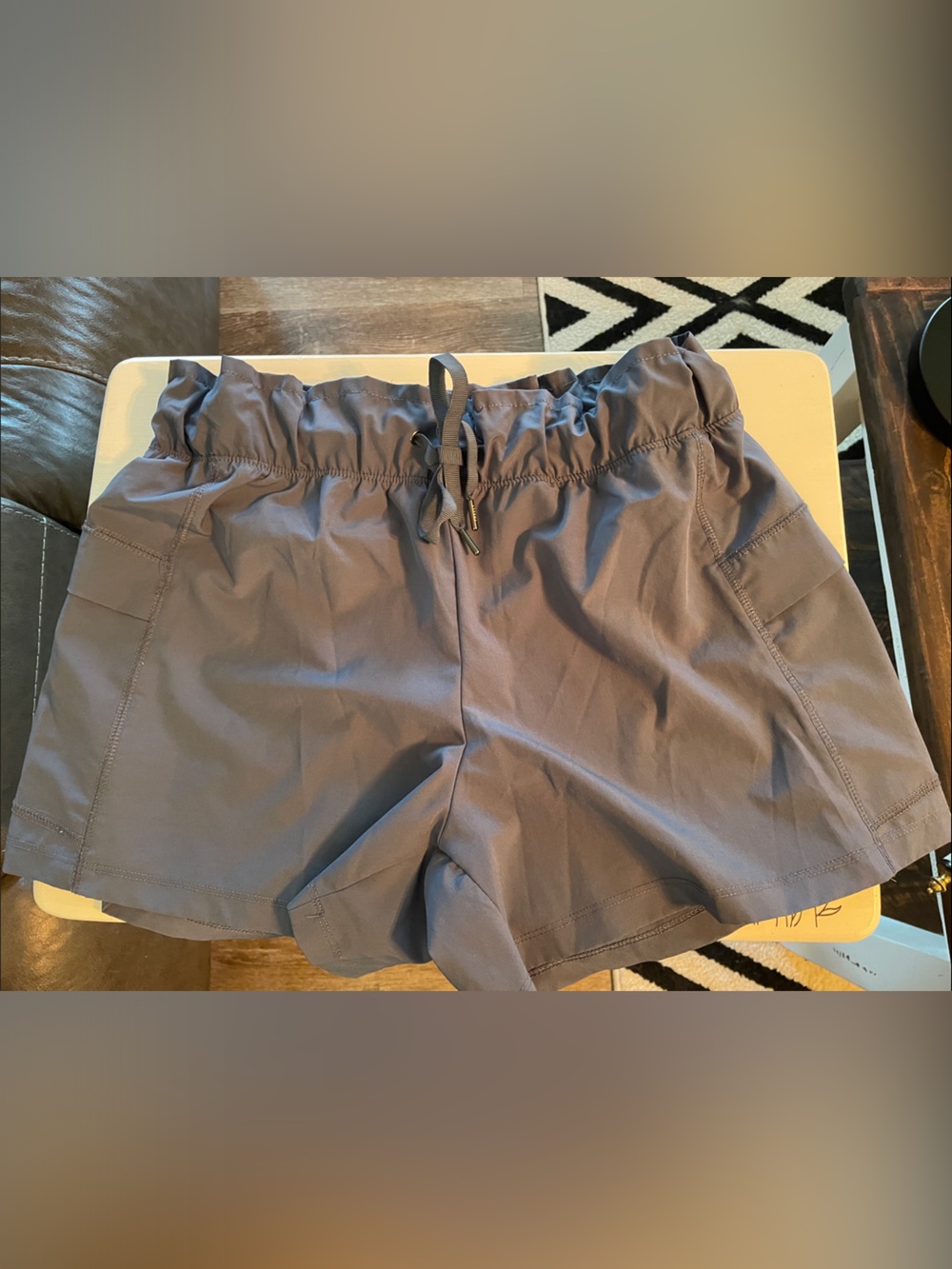 Freely Women’s Performance Drawstring Athletic Shorts in Slate Blue (0069)